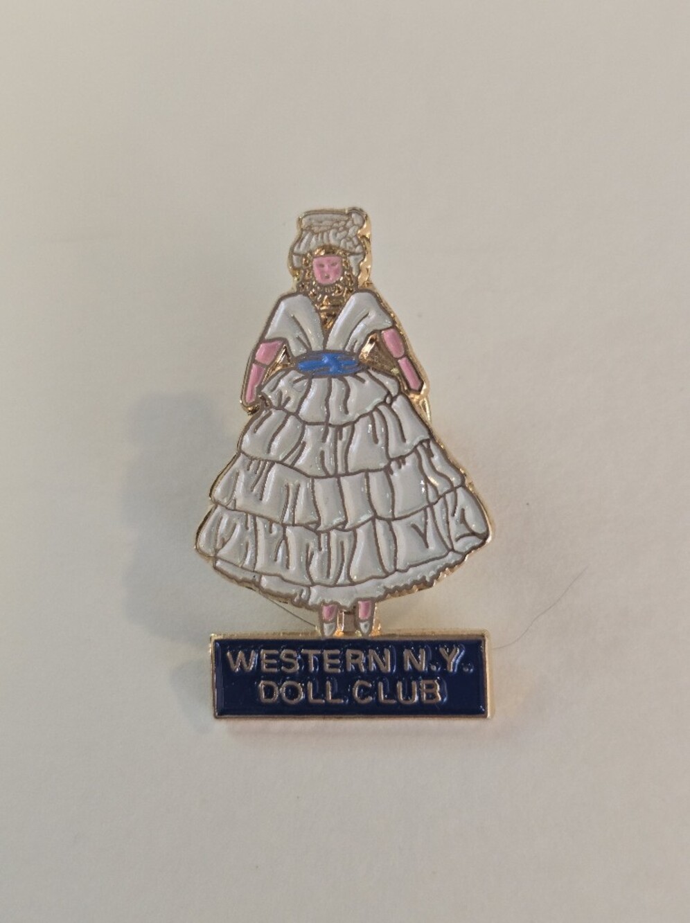 Western N.Y. Doll Club Enamel Doll Pin